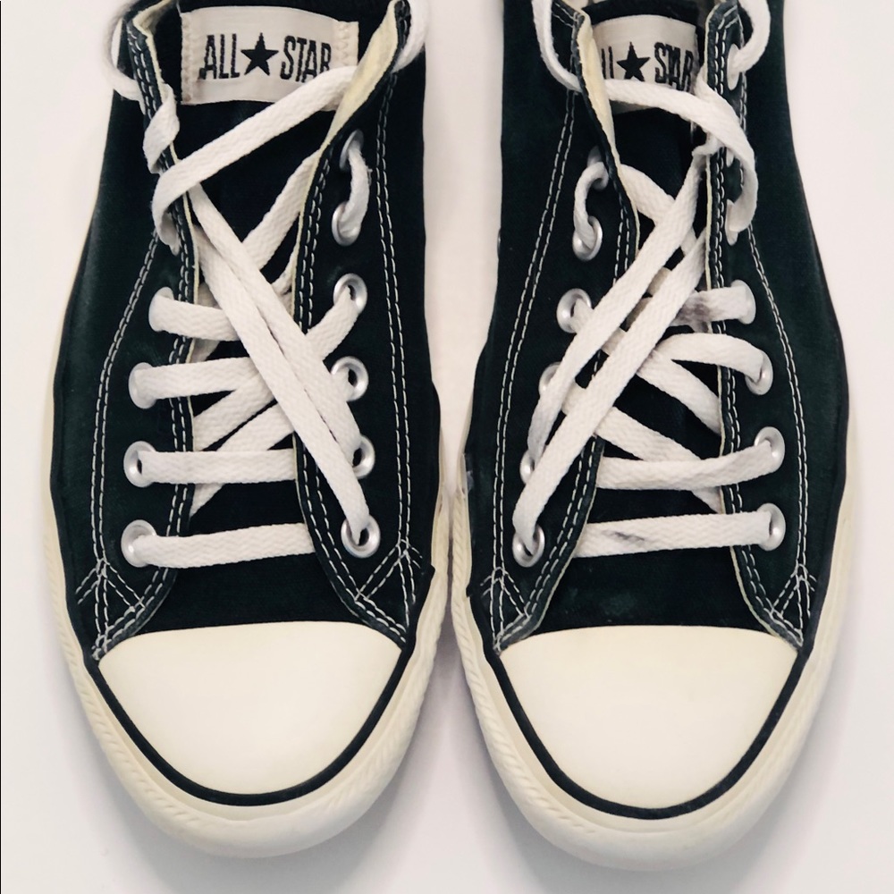 Converse All Star Black Unisex Shoes Men Size 10 Women 12 Basketball Sneakers